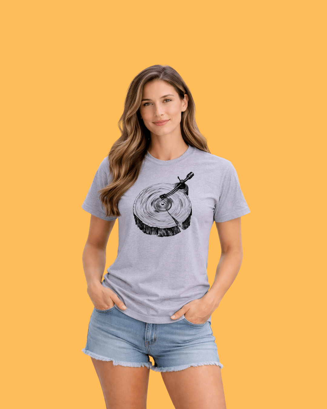 Tree Trunk Record T-shirt