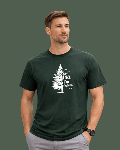 "I'm Not Lost, I'm Exploring" graphic T-shirt