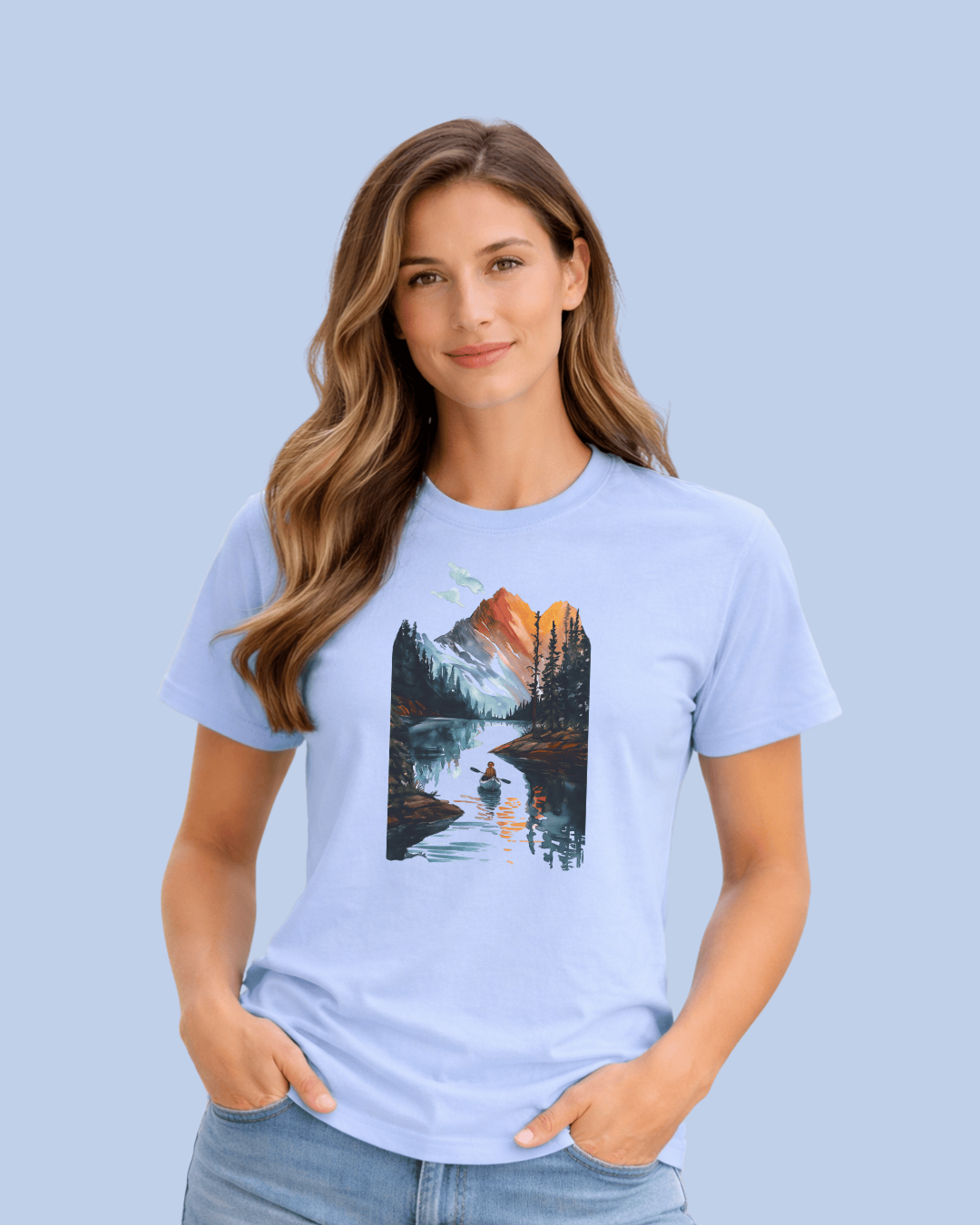 Canoe Scene T-shirt