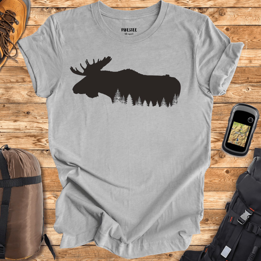 "Moose's Forest" graphic T-shirt