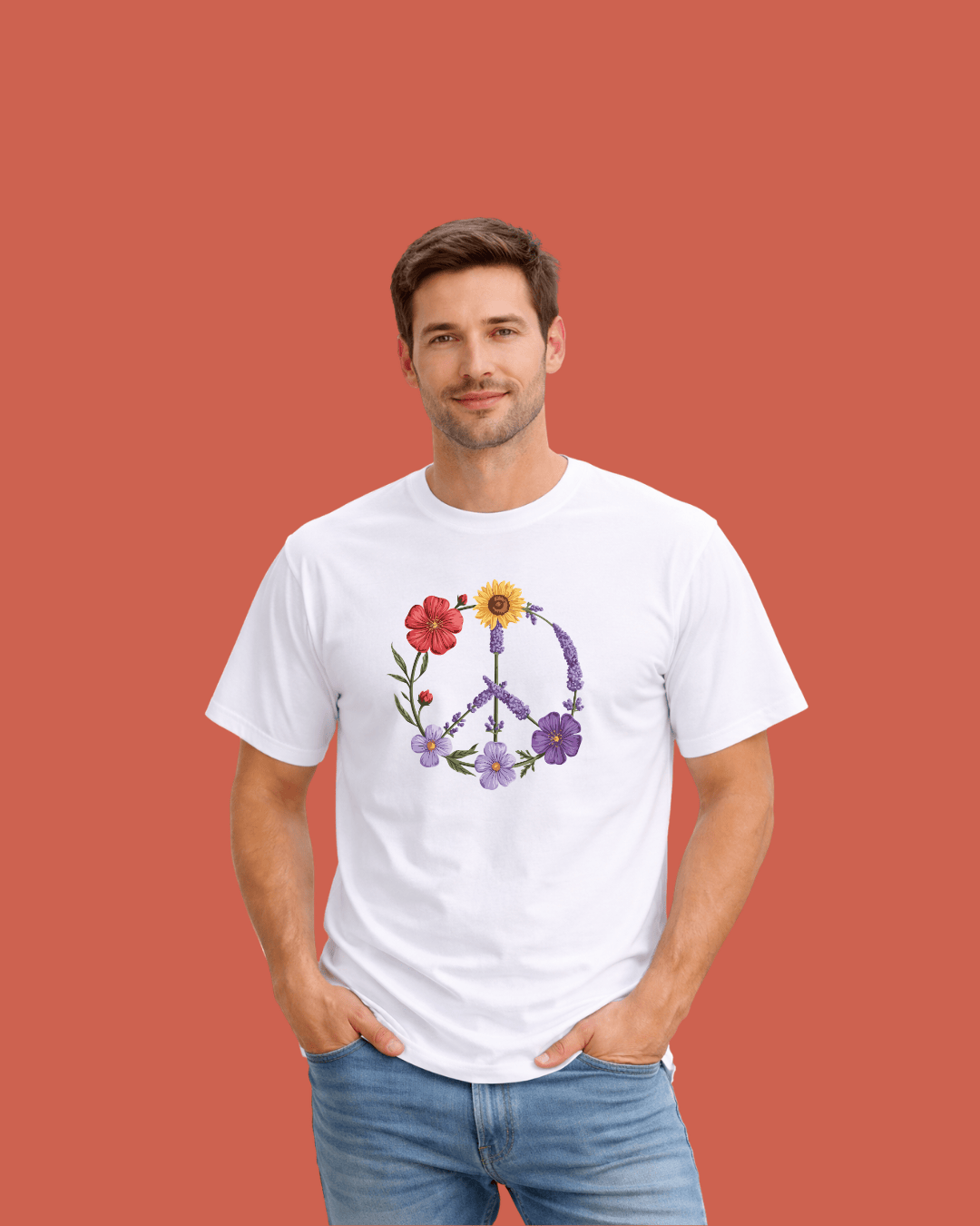 Peace Flowers T-shirt