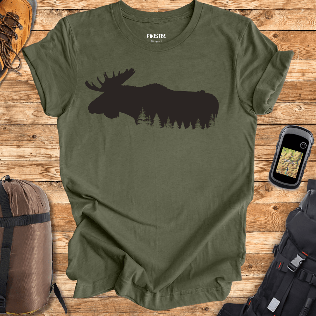 "Moose's Forest" graphic T-shirt