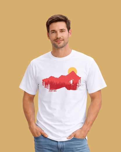Just Ski Jump Landscape T-shirt