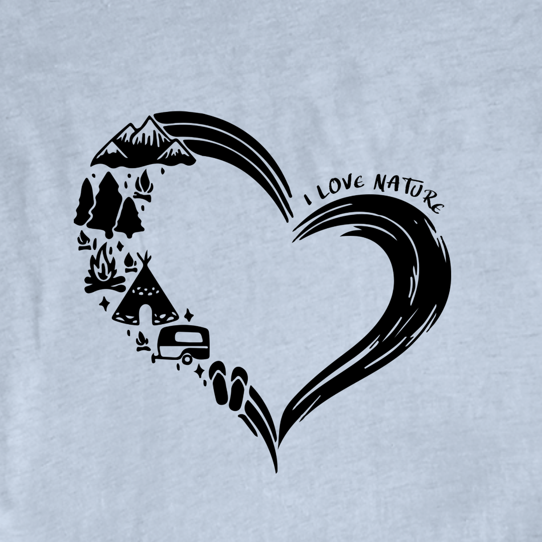 "I Love Nature" Graphic T-shirt