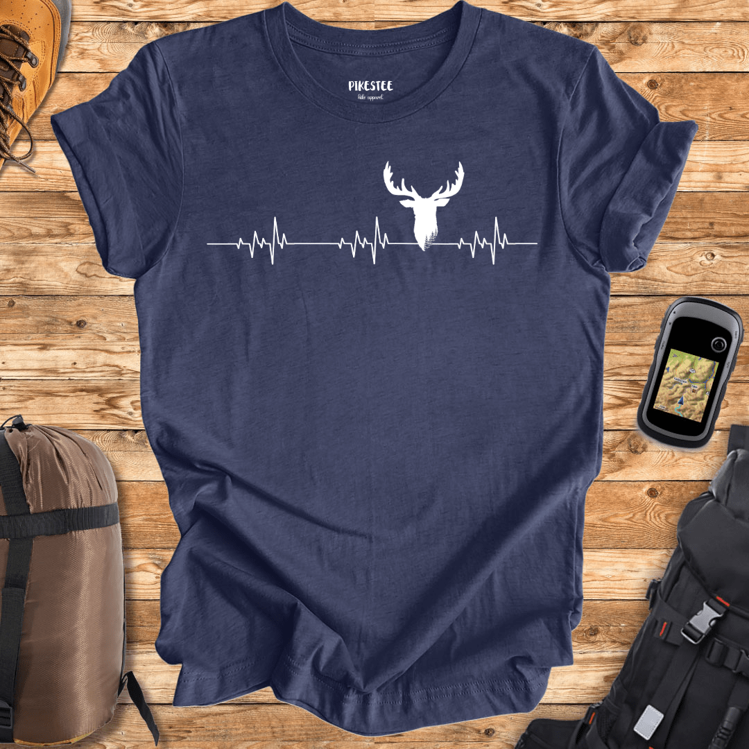 "Deer Heart Beats" graphic T-shirt