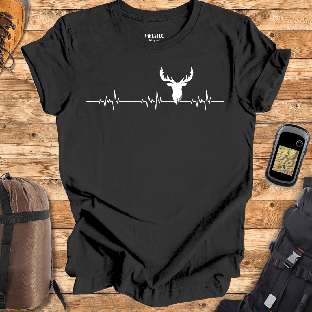 "Deer Heart Beats" graphic T-shirt