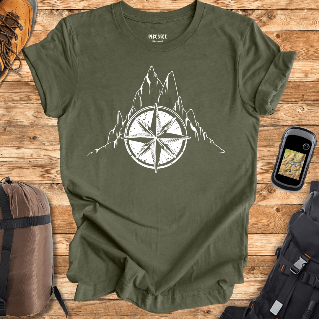 "Mountain's Compass" graphic T-shirt