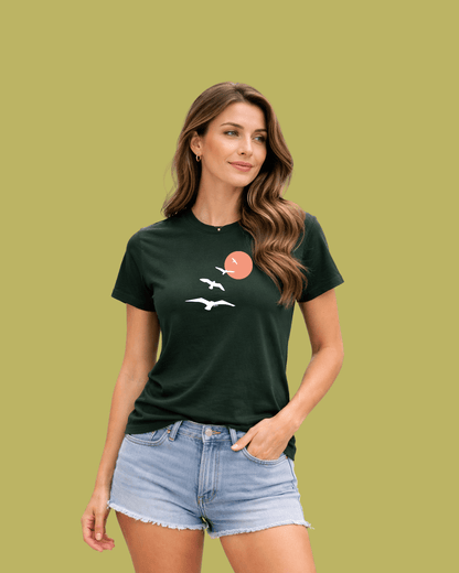 Birds Path Sun T-shirt
