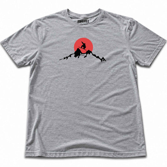 Snowboarder Sun T-shirt - Sport Grey