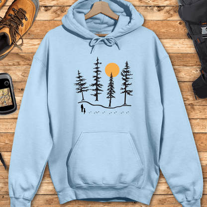 Forest Hiker And Dog Hoodie