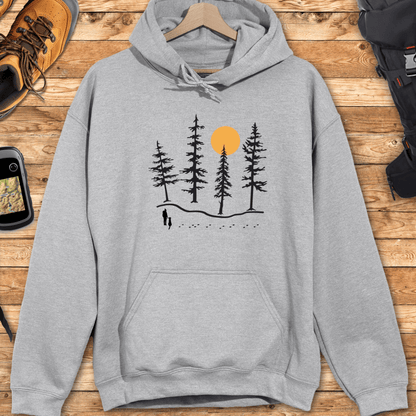 Forest Hiker And Dog Hoodie