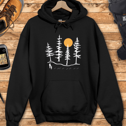 Forest Hiker And Dog Hoodie