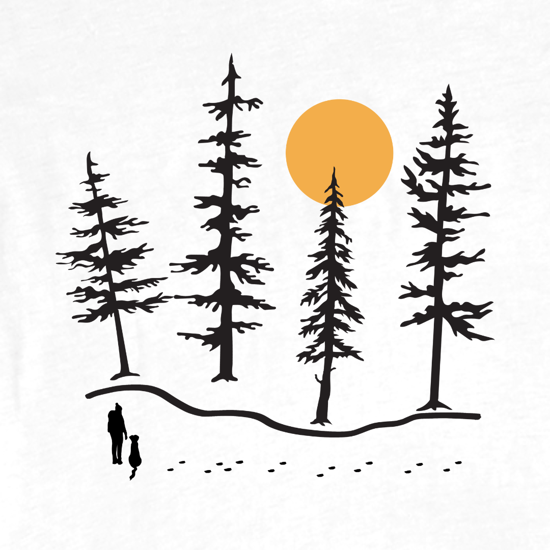 Forest Hiker And Dog Hoodie