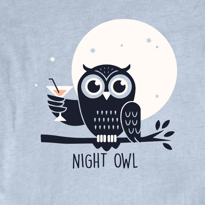 Night Owl graphic T-shirt