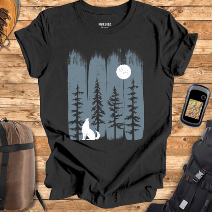 "Wolf Moon Landscape" graphic T-shirt