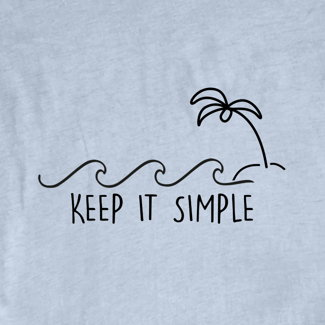 Keep It Simple Beach Graphic T-shirt