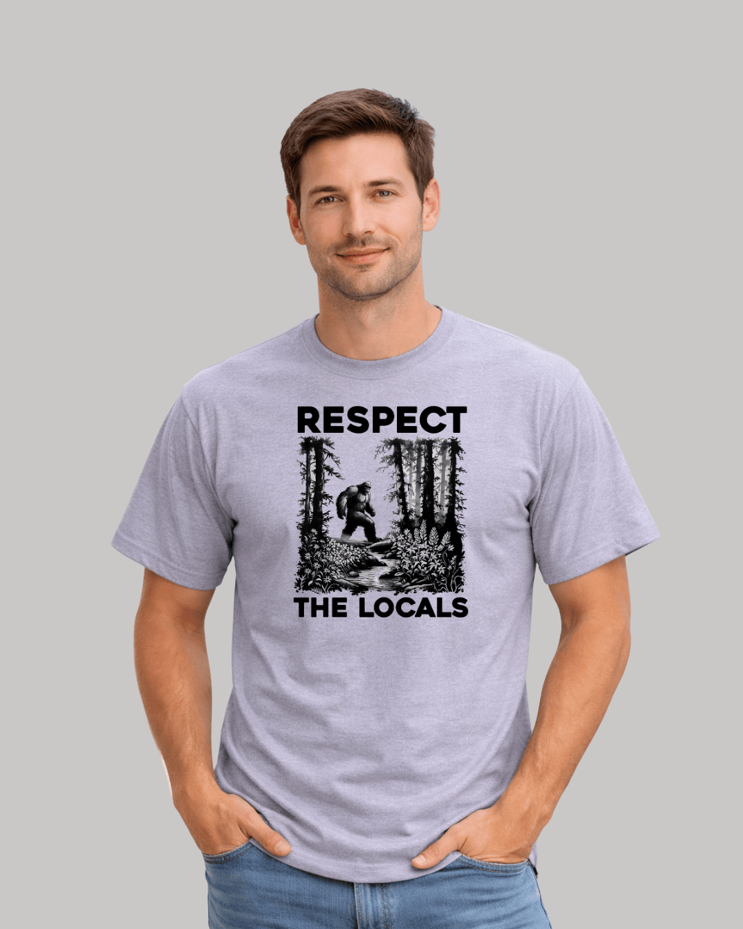 "Respect The Locals" graphic T-shirt