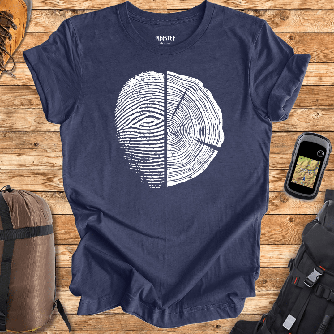 "FingerPrint Trunk" graphic T-shirt