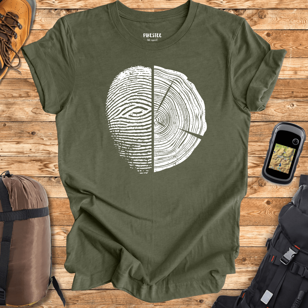 "FingerPrint Trunk" graphic T-shirt