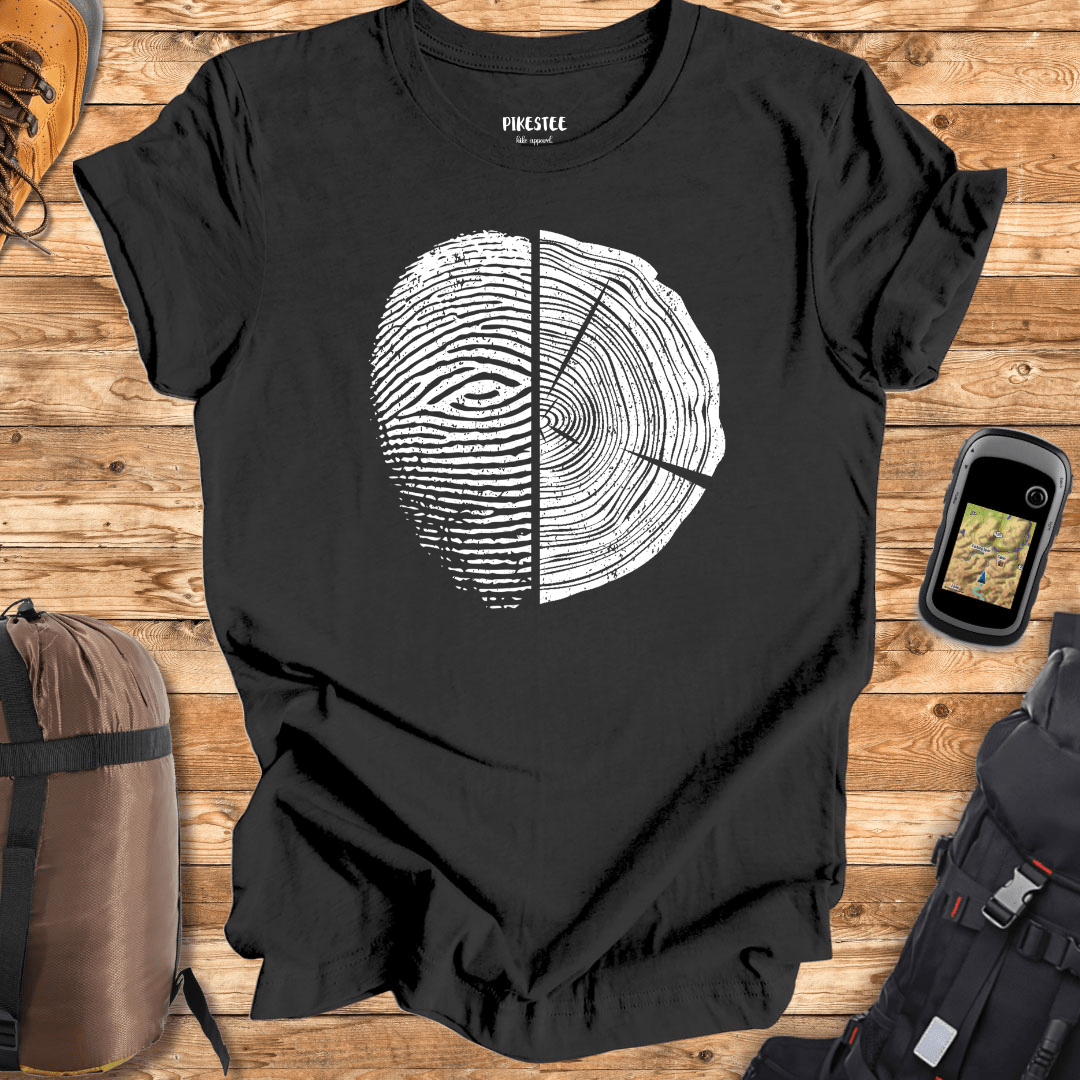 "FingerPrint Trunk" graphic T-shirt