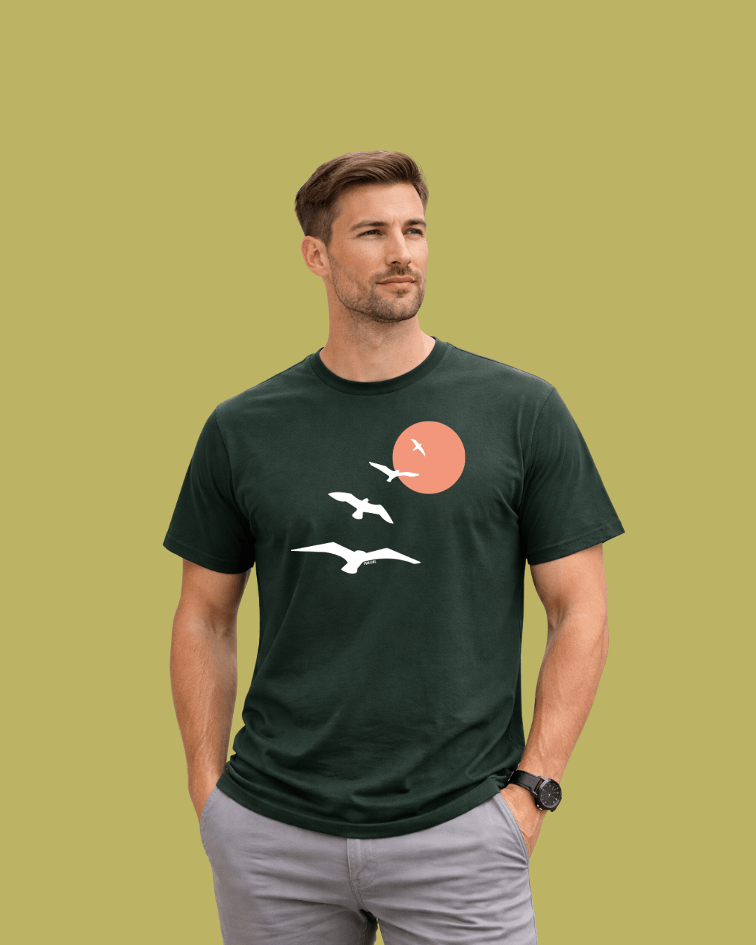 Birds Path Sun T-shirt