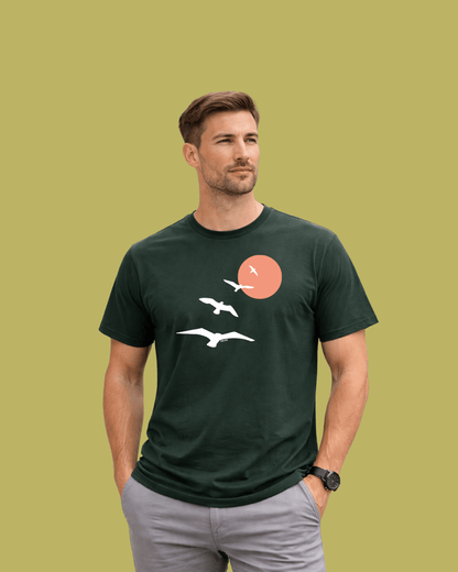 Birds Path Sun T-shirt