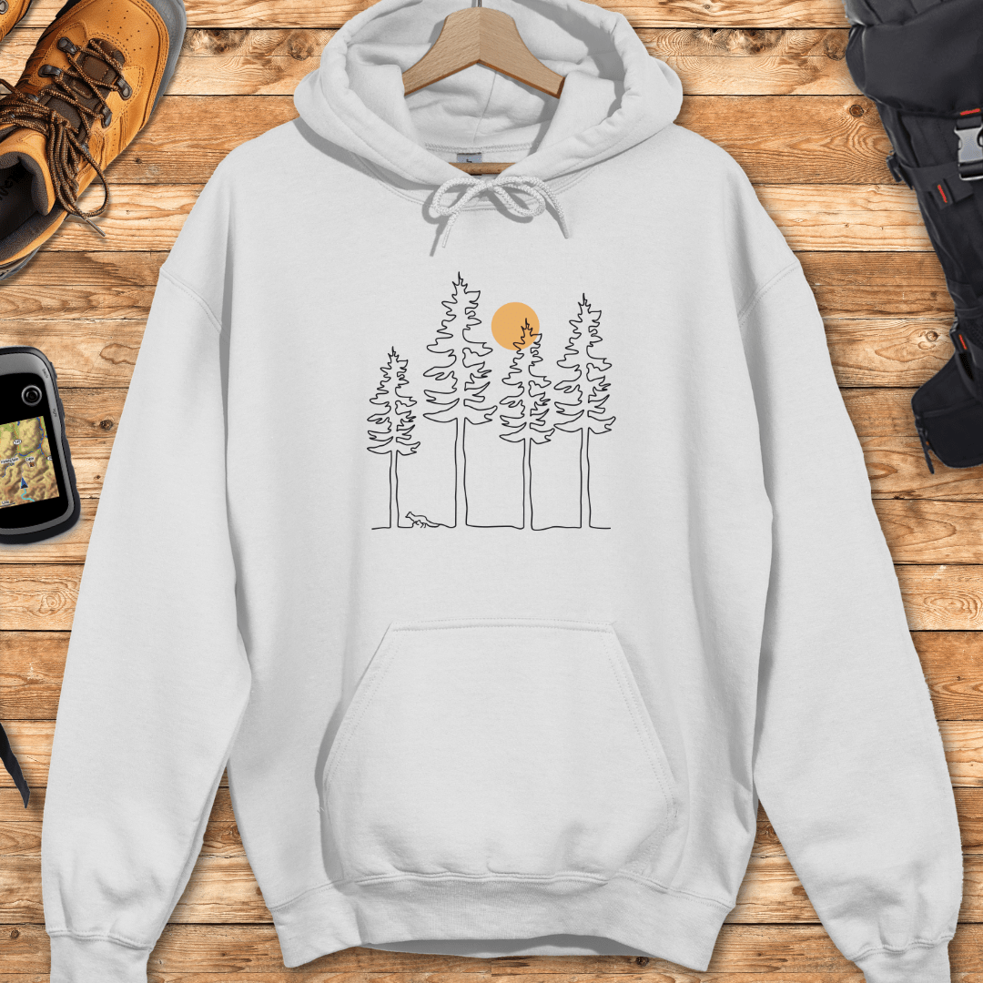 Fox Forest Outline Hoodie