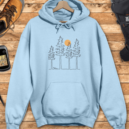 Fox Forest Outline Hoodie