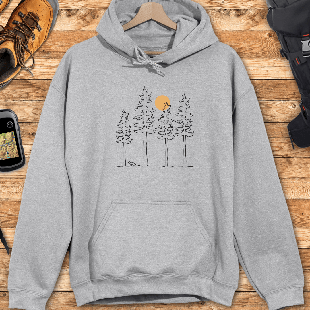 Fox Forest Outline Hoodie