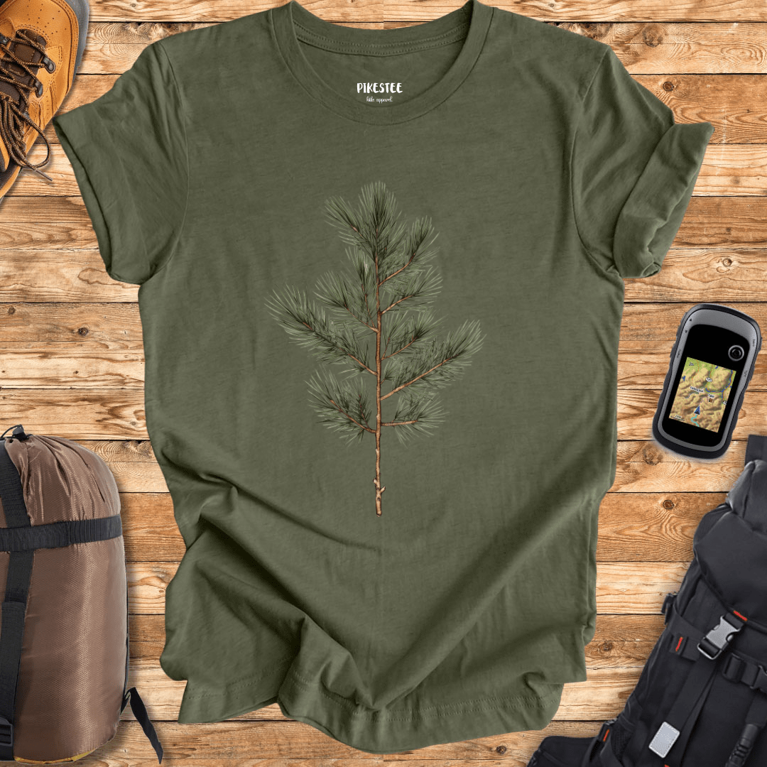 "Pine Branch" graphic T-shirt