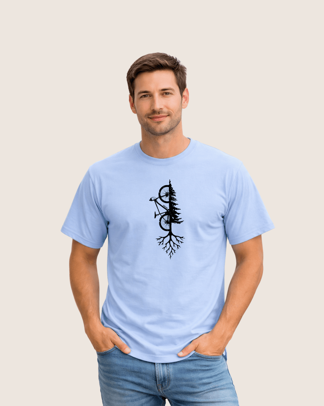 Mountain Bike and Tree T-shirt