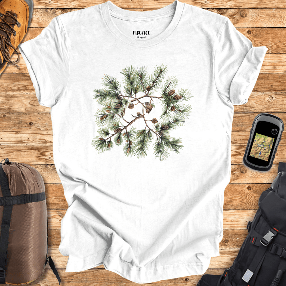 "Pine Branches" graphic T-shirt