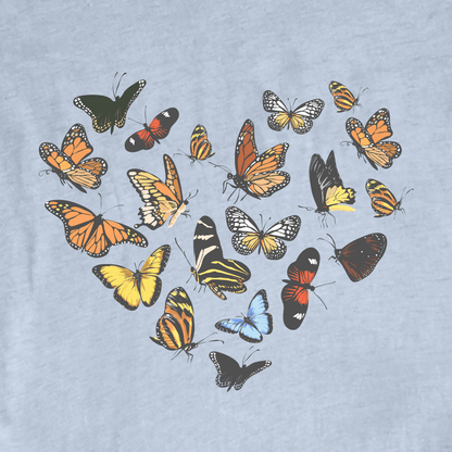 "Butterfly's Heart" graphic T-shirt