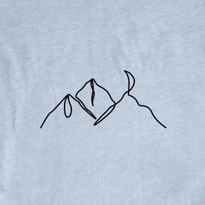 "Line Art Montains Landscape" graphic T-shirt