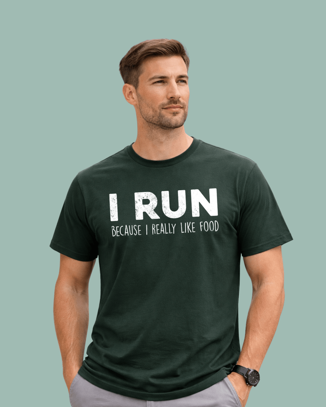 I Run Because I Like Food T-shirt