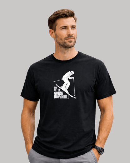 My Life Is Going Downhill Ski T-shirt