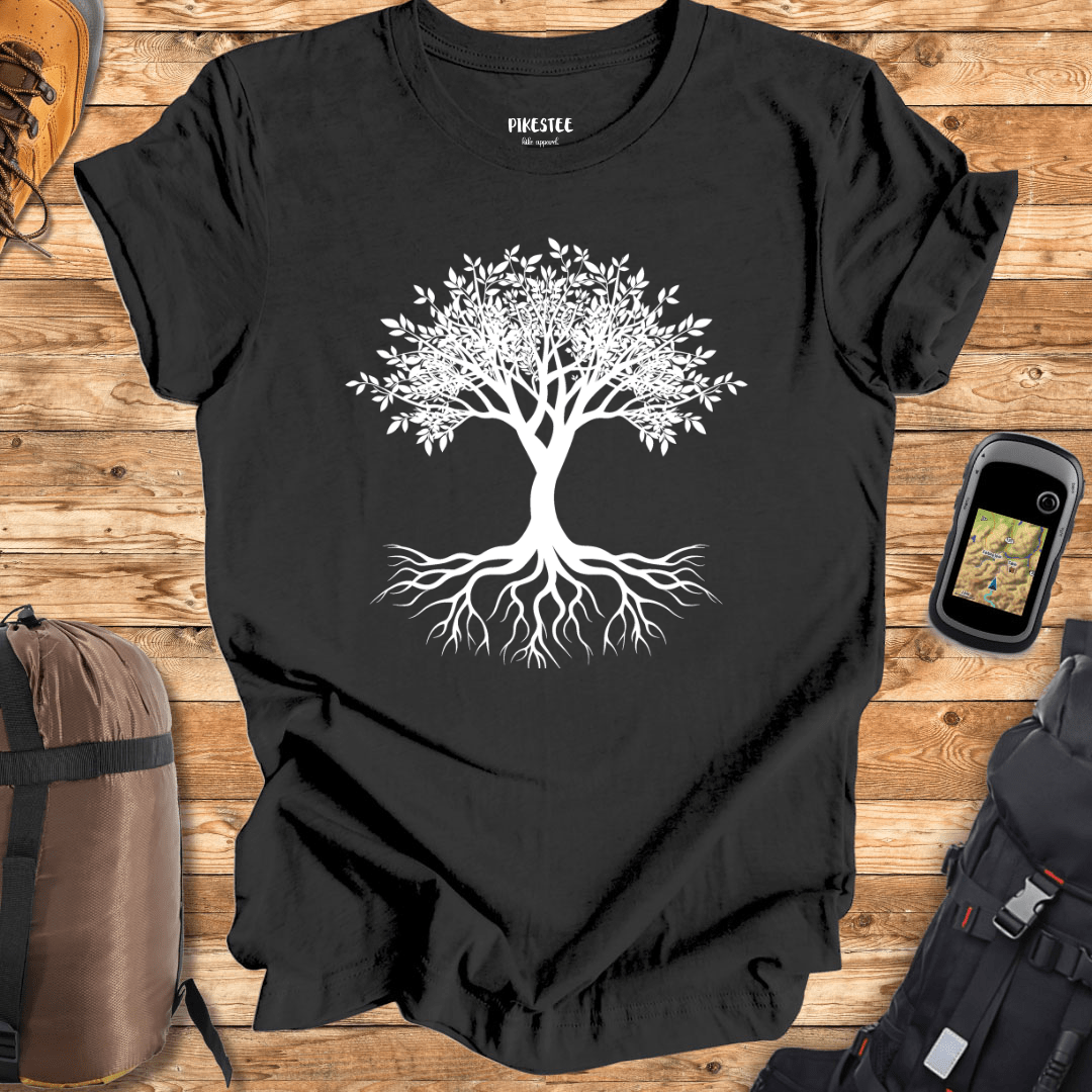 "Tree and Roots" graphic T-shirt