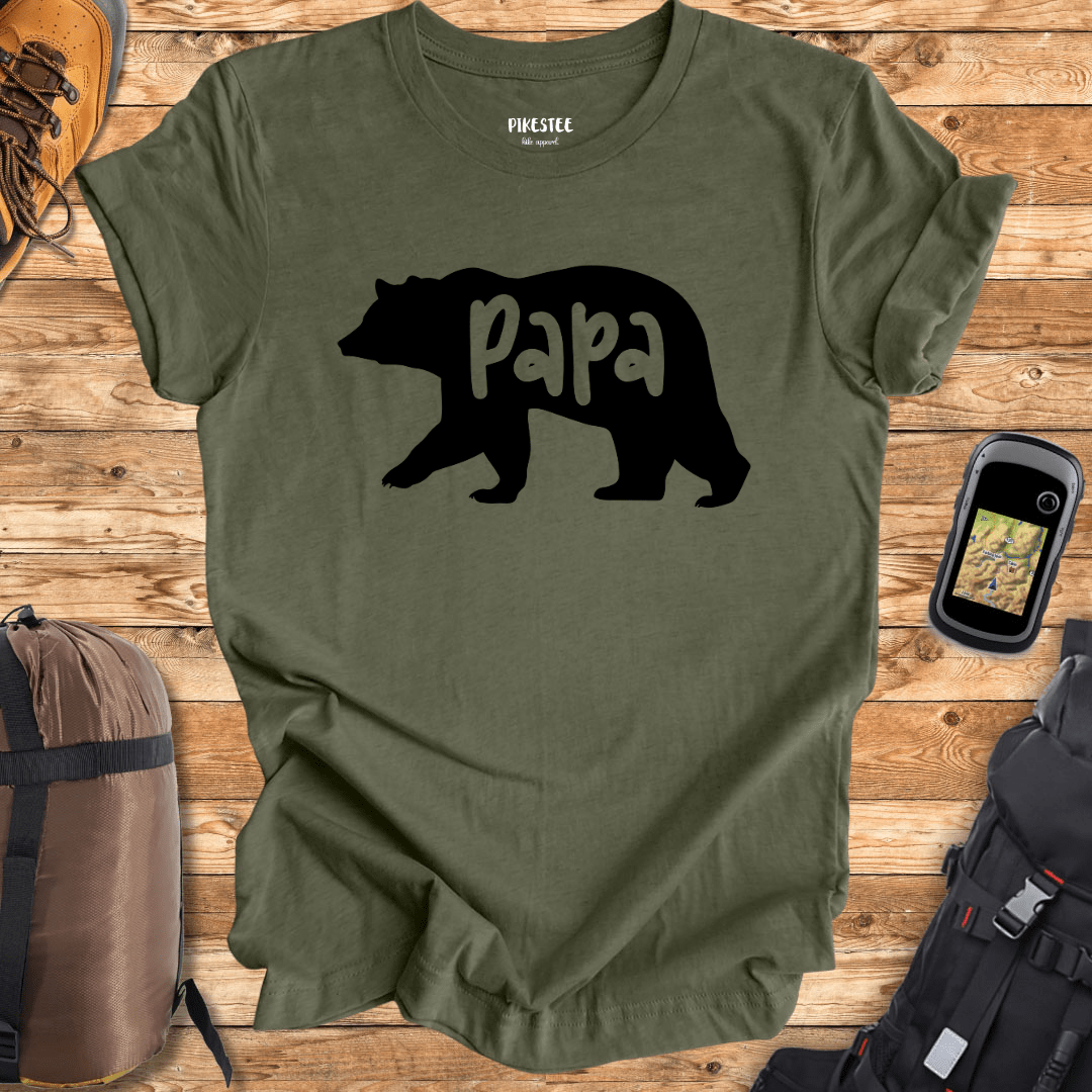 "Papa Bear" graphic T-shirt