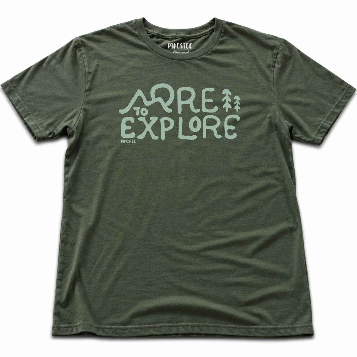 More To Explore T-shirt - Military Green