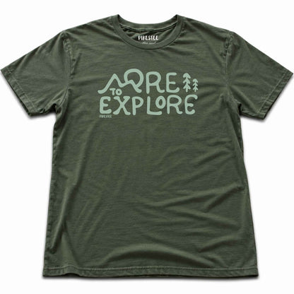 More To Explore T-shirt - Military Green