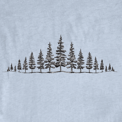 "Hand Drawn Line Of Pine trees" graphic T-shirt