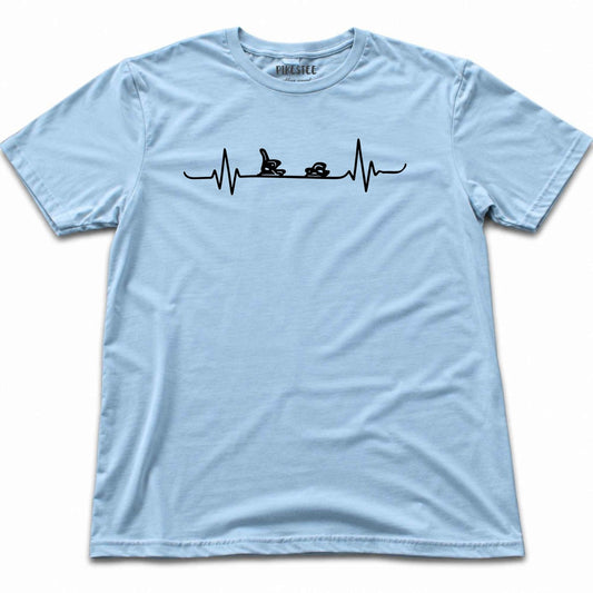 Ski Beats T-shirt - Light Blue