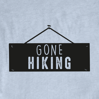 "Gone Hiking" graphic T-shirt