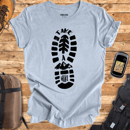 "Take a Hike boot" graphic T-shirt