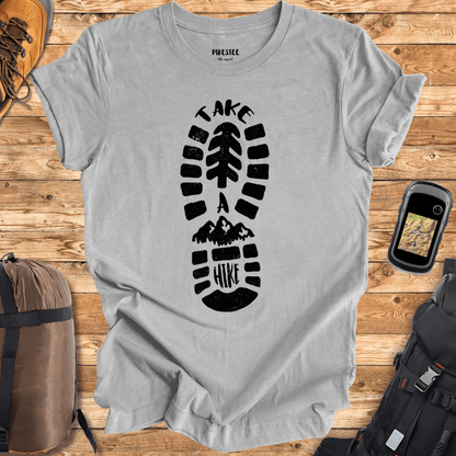 "Take a Hike boot" graphic T-shirt