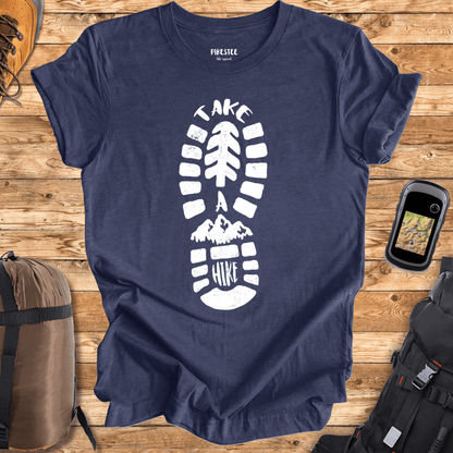 "Take a Hike boot" graphic T-shirt