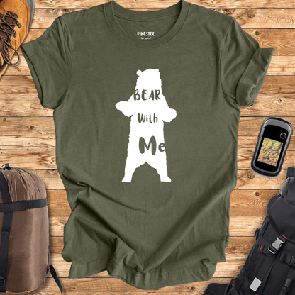 "Bear With Me" graphic T-shirt