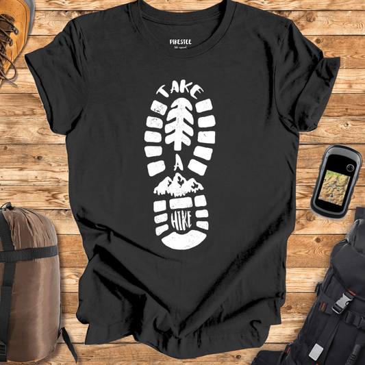 "Take a Hike boot" graphic T-shirt