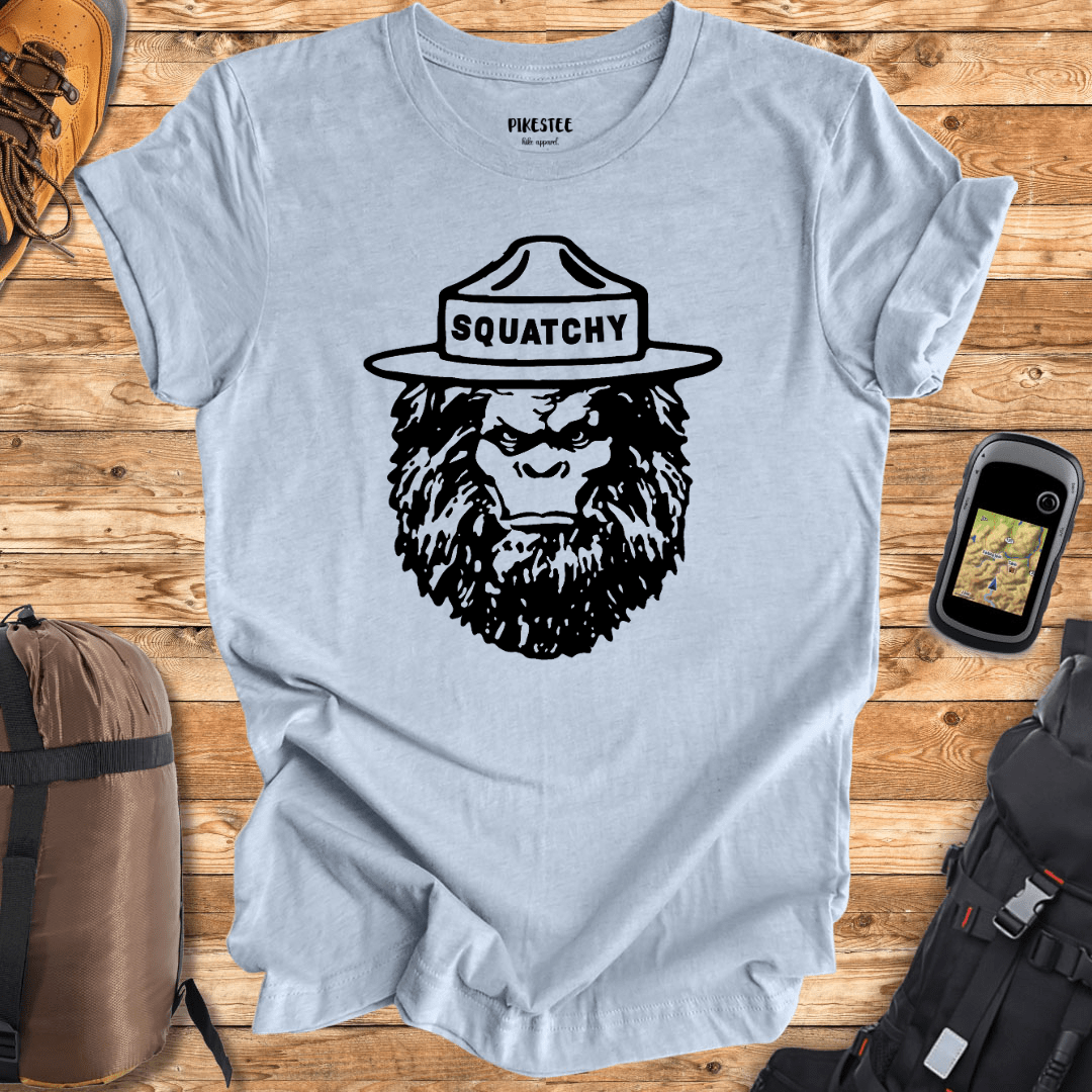 "Squatchy" graphic T-shirt