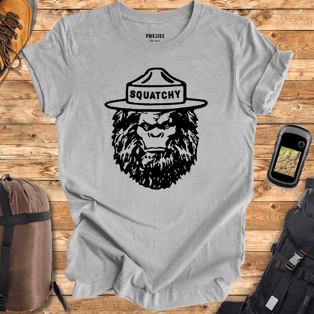 "Squatchy" graphic T-shirt